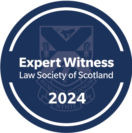 Law Society of Scotland Expert Witness logo 2024